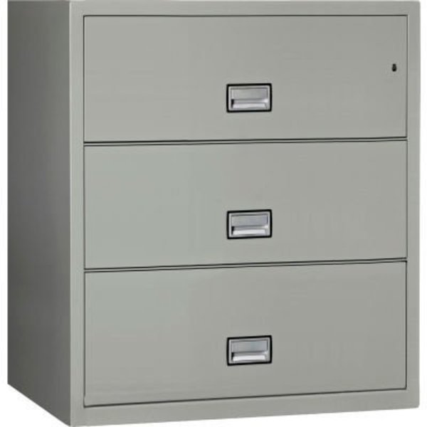 Phoenix Safe International Phoenix Safe Lateral 38" 3-Drawer Fire and Water Resistant File Cabinet, Light Gray - LAT3W38LG LAT3W38LG